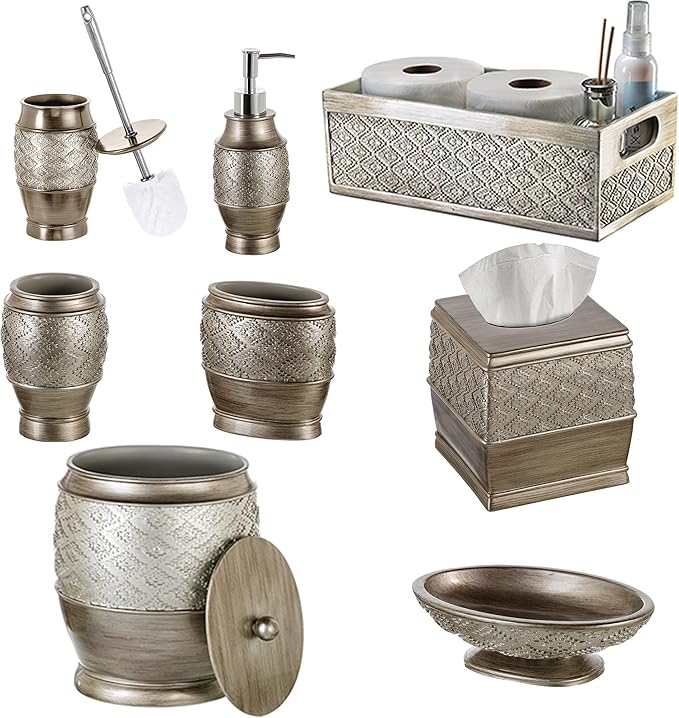 Creative Scents Dublin Silver Toilet Brush Set - Image 7