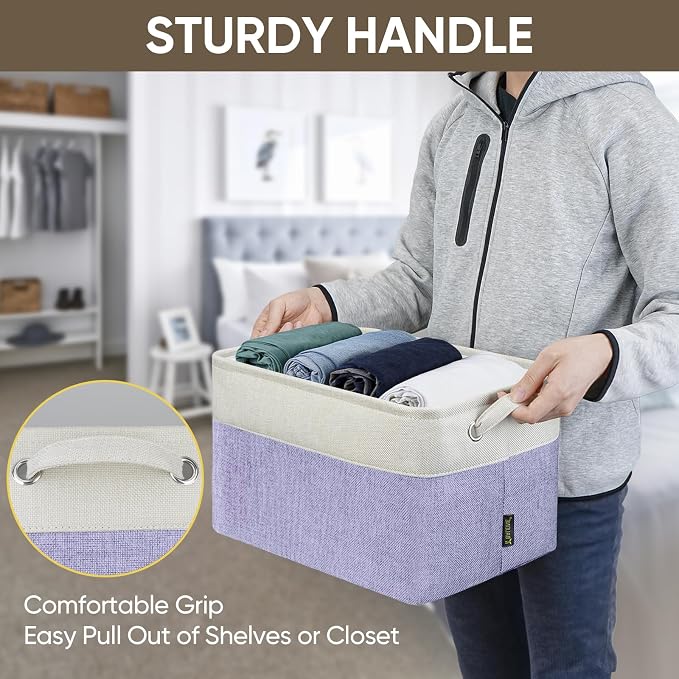 BALEINE 4 Pack Fabric Storage Bins - Image 8
