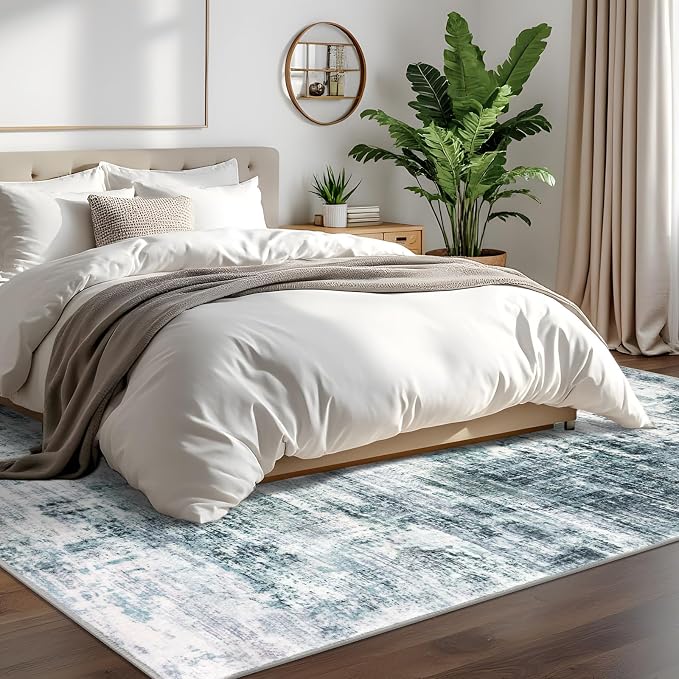 IOHOUZE Modern Abstract Area Rugs 6x9 Ft Washable Rugs - Image 8