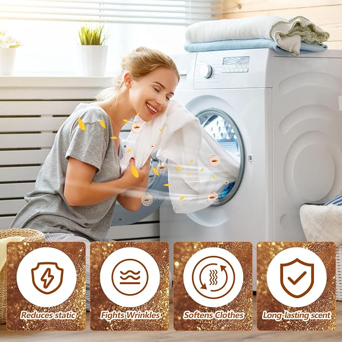 600 Count Dryer Sheets Bulk Fabric Softener Fresh Scent Dryer Sheets Naturally - Image 4