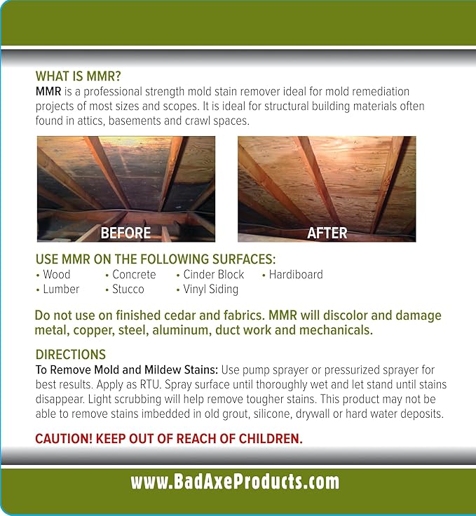 Bad Axe MMR Instant Mold Stain and Mildew Stain Remover - Image 4