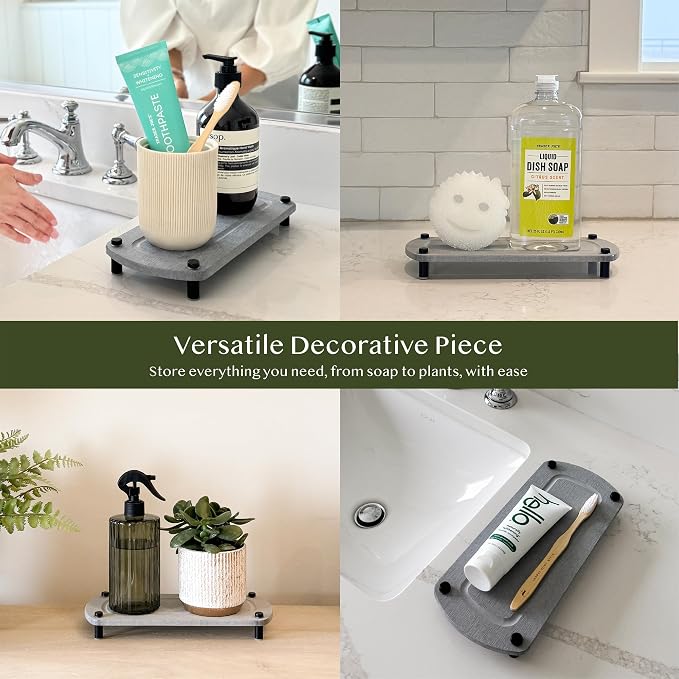 2PCS Water Absorbing Stone Soap Tray - Image 5