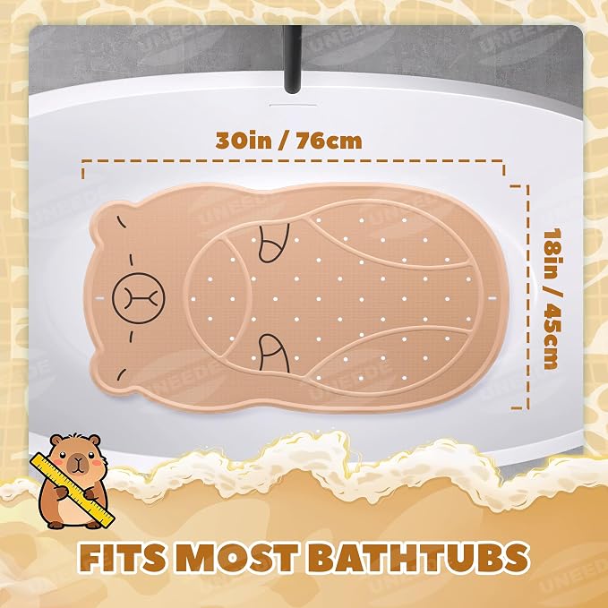 UNEEDE Kids Bathtub Mat Non Slip Shower Mat - Image 7