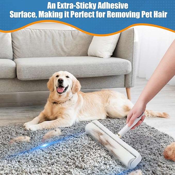14.17" Lint Roller Refills, Extreme Sticky Large Surface Lint Roller - Image 5