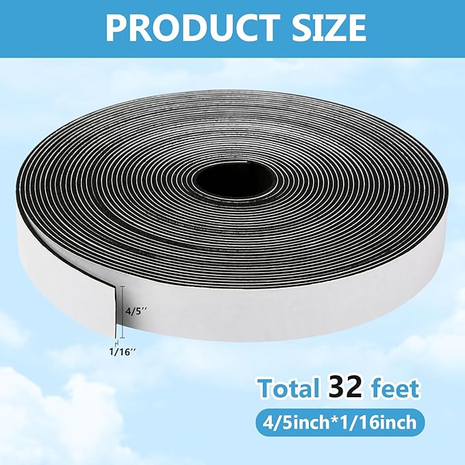 Weather Stripping Door Seal Strip, Strong Adhesive, Lightproof, Soundproof - Image 2