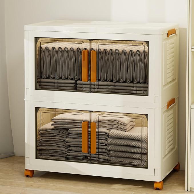 2 Tier Extra Large Stackable Storage Bins - Image 7
