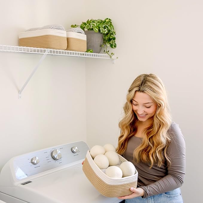 NaturalCozy 11.8"x8"x4.5” Storage Baskets - Image 7