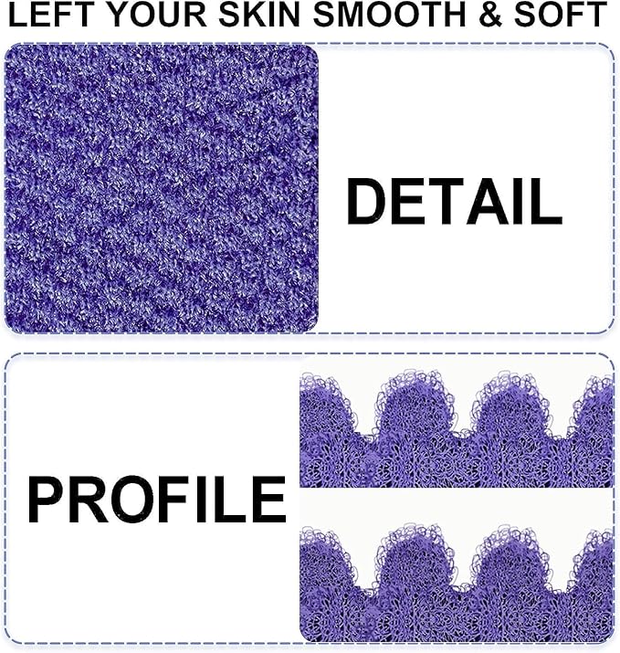 Evridwear Exfoliating Gloves for Shower, 100% Nylon Thick Soft Medium Heavy - Image 3