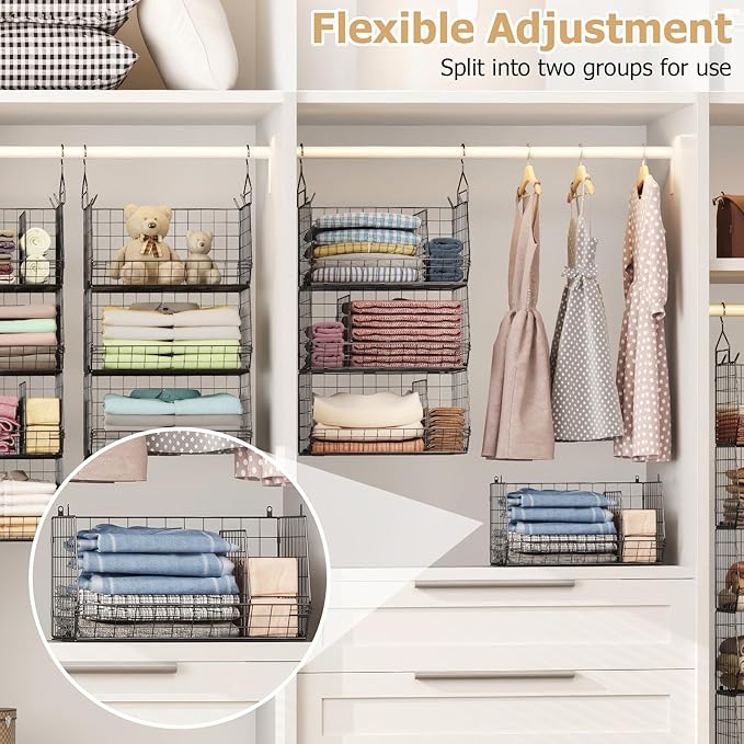 5 Tier Extra Large Closet Hanging Organizer - Image 3