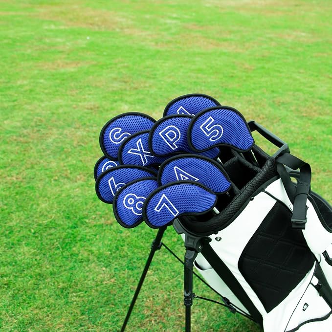 Montela Golf Iron Covers, Golf Iron Head Covers Mesh Golf Iron Covers Set 10pcs - Image 5