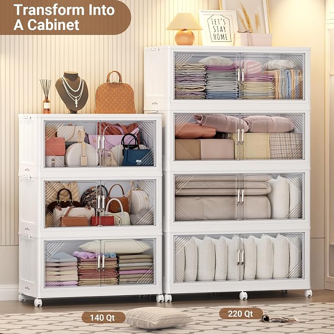 140Gal Plastic Stackable Storage Bins - Image 6