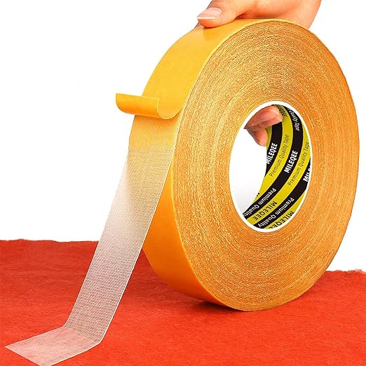 Double Sided Tape Heavy Duty, 1in x 164FT, Extra Large Universal High Tack by MILEQEE