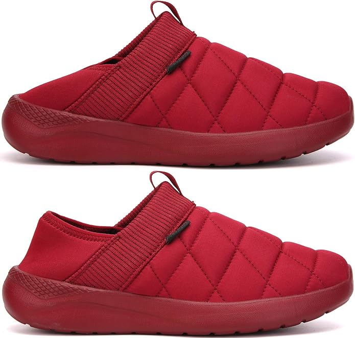 KUBUA Slippers for Men and Womens Indoor House Shoes Plush Slip on Outdoor - Image 2