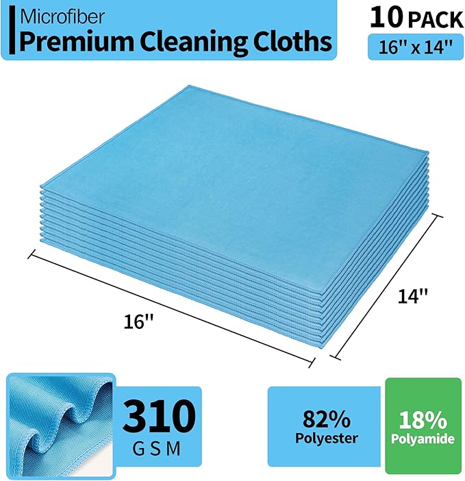 HOMERHYME Microfiber Glass Cleaning Cloth - Image 7