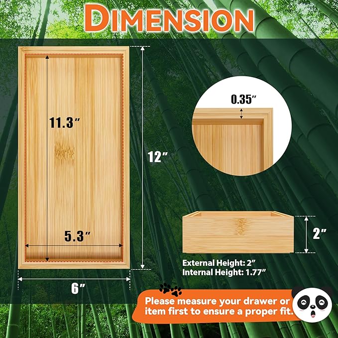 Bamboo Drawer Organizer - Image 2
