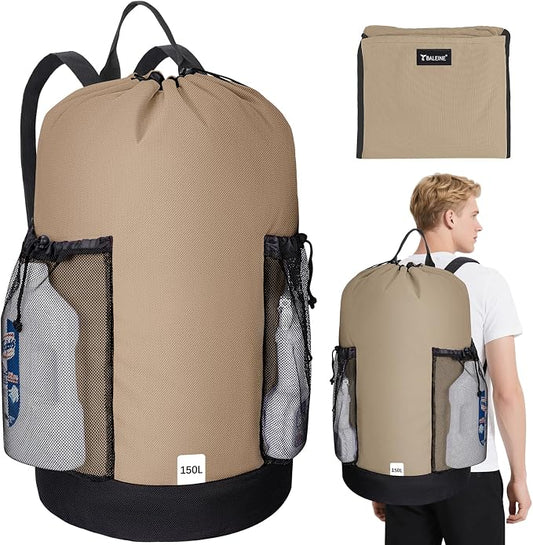 BALEINE 150L Laundry Bag Backpack, 900D Oxford Fabric Large Travel Laundry Bags by BALEINE