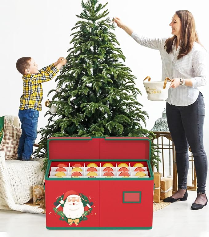 Christmas Ornaments Storage Boxes Christmas Ornament Organizer Storage Box - Image 5