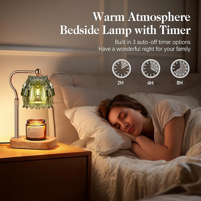 Candle Warmer Lamp with Timer Dimmer, Modern Wax Warmer - Image 6