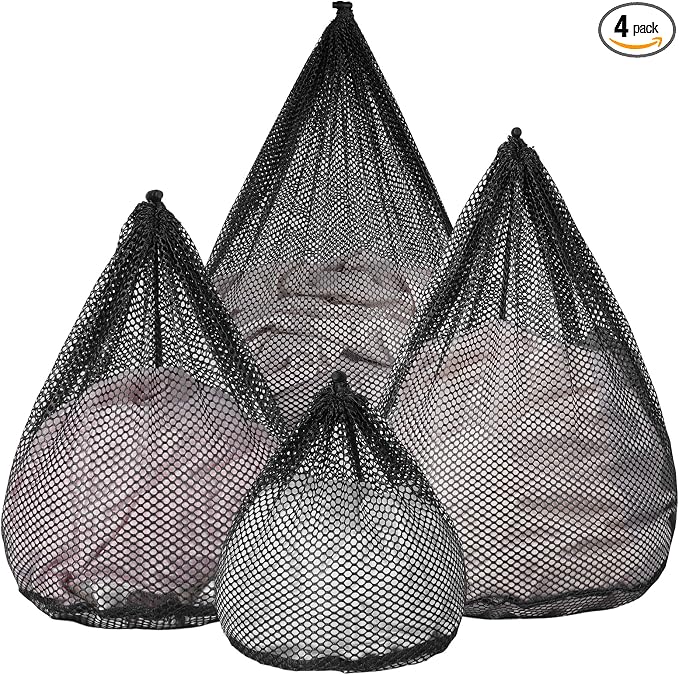 4Pcs Mesh Laundry Bags Washing Machine Mesh Wash Bags Jumbo by OKAKA