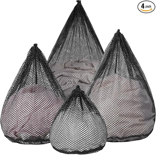 4Pcs Mesh Laundry Bags Washing Machine Mesh Wash Bags Jumbo by OKAKA