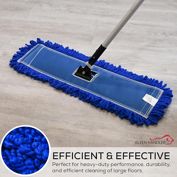 KLEEN HANDLER 24 Inch Microfiber Dust Mop, Medium Washable Commercial, - Image 8