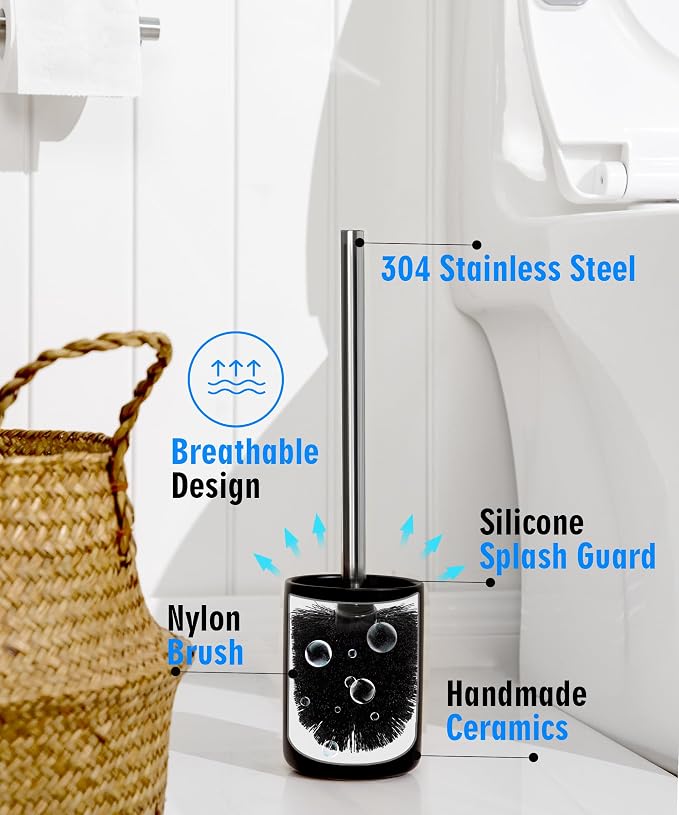 Ceramic Toilet Brush & Holder Set - Image 5