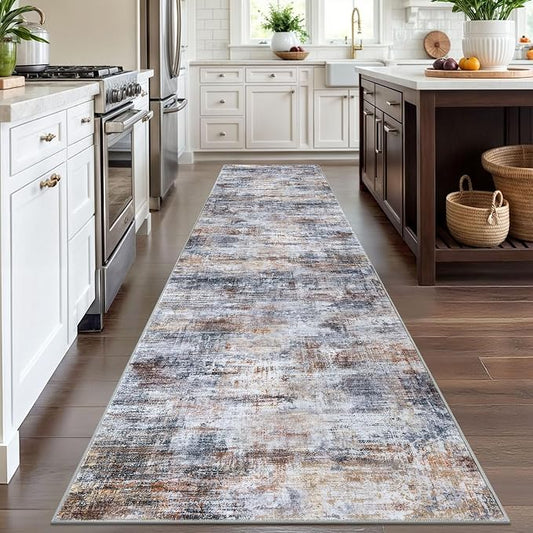 IOHOUZE Abstract Runner Rug 3x12 Ft Washable Runners - Image 2