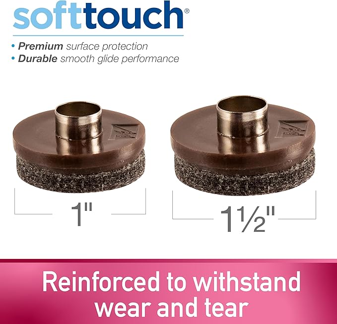 Nail-on, Heavy Duty Felt Pads for Wood Furniture and Hard Surfaces Value Pack - Image 6