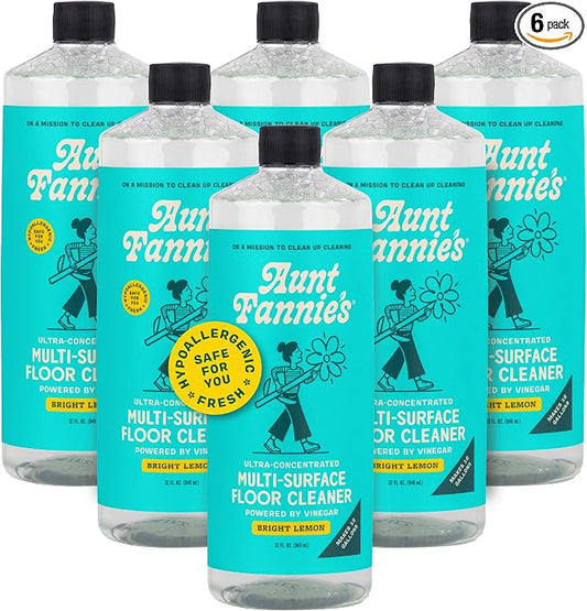 Aunt Fannie's Ultra Concentrated Floor Cleaner Vinegar Wash, Makes 16 Gallons by AuntFannies
