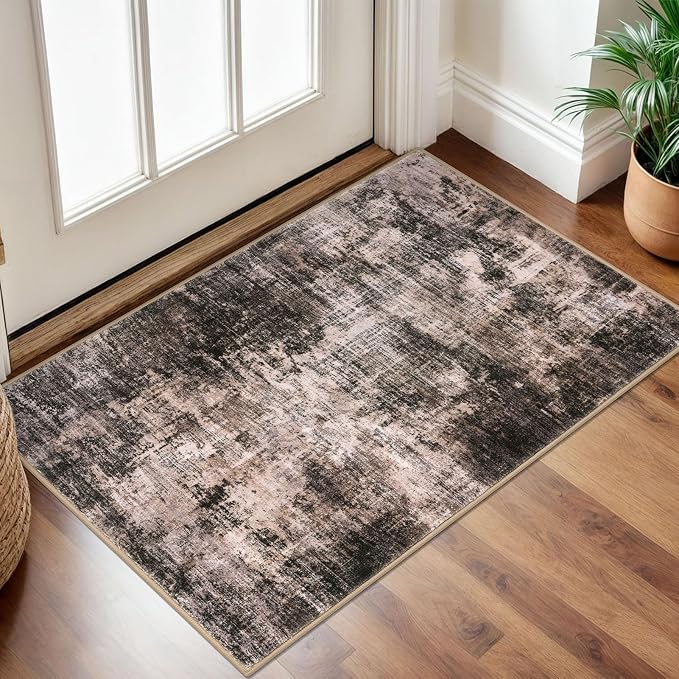 IOHOUZE Small Abstract Area Rug 2x3 Ft Entryway Rugs Washable Door Mat Indoor by iOhouze