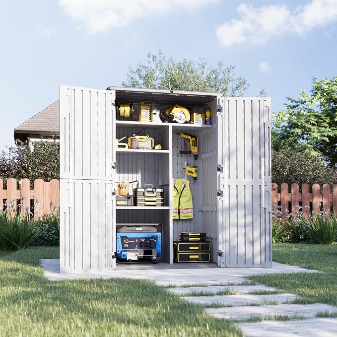Aoxun 64 Cu.Ft Outdoor Storage Shed - Image 2