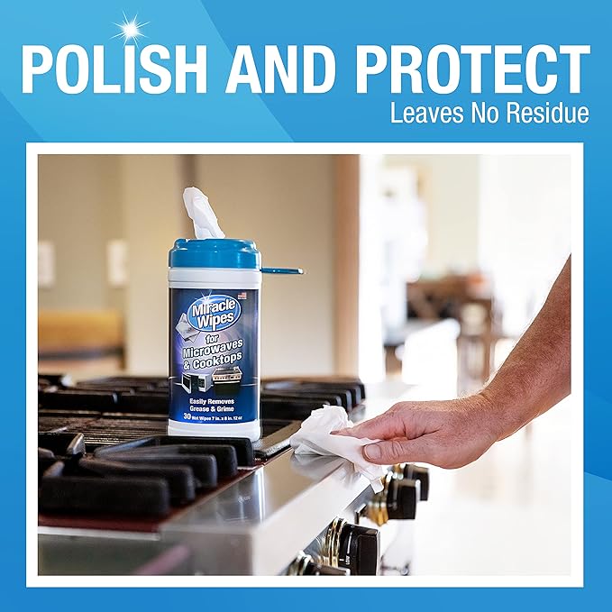 MiracleWipes for Microwaves and Cooktops, Easily Removes Food and Grime Buildup - Image 4