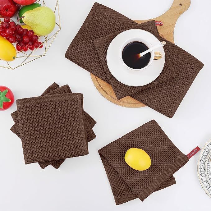Homaxy 100% Cotton Waffle Weave Kitchen Dish Cloths, Ultra Soft Absorbent Quick - Image 7