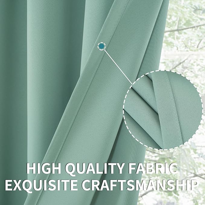 BGment Light Sage Blackout Curtains - Image 6