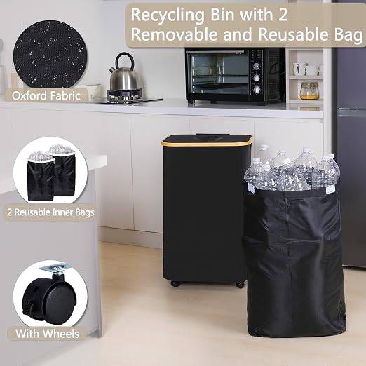 efluky Recycle Bins for Kitchen 100L, Recycling Bin - Image 4
