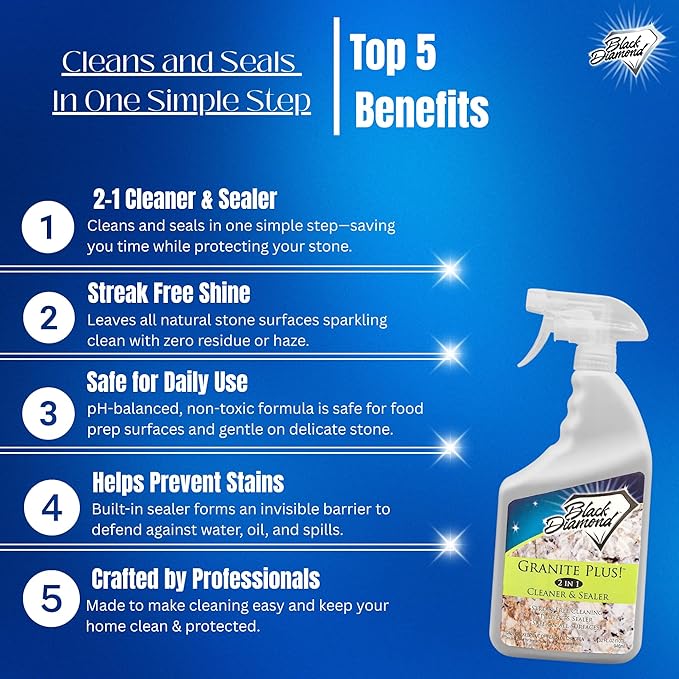 Granite Plus Deep Cleans & Seals All Natural Stone Countertops + Ultimate Grout - Image 2