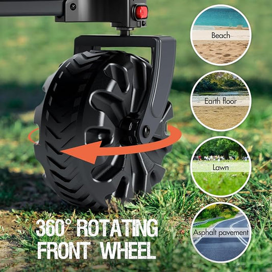 PORTAL Collapsible Folding Utility Beach Wagon Carts Heavy Duty - Image 2