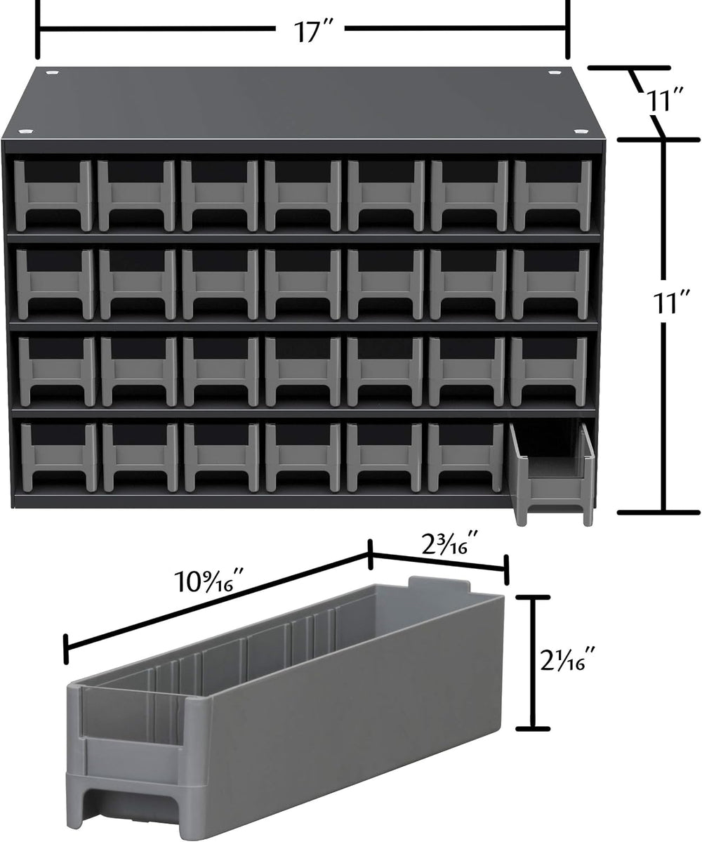 Akro-Mils Steel Garage Storage Cabinet, Small Parts Organizer Metal Cabinet f...