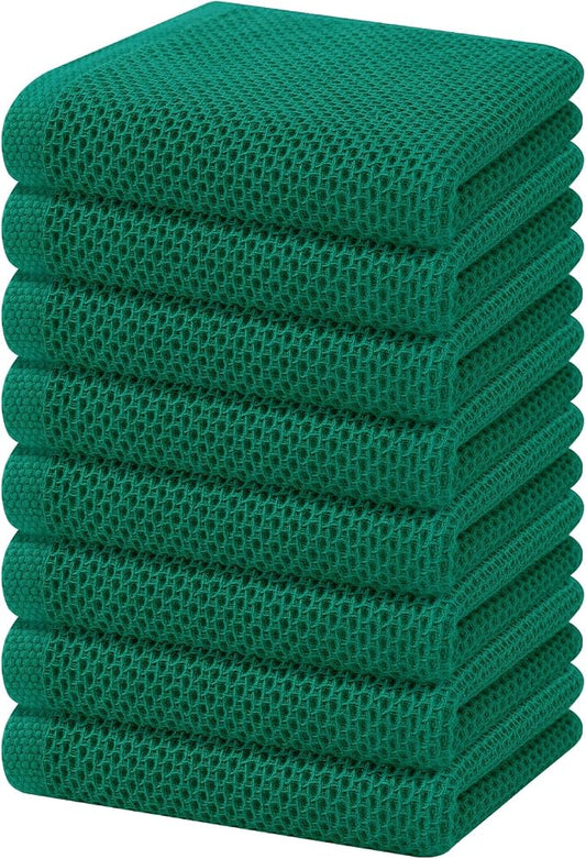 Homaxy 100% Cotton Waffle Weave Kitchen Dish Towels, Ultra Soft Absorbent Quick by Homaxy