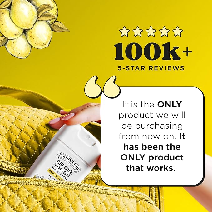 Poo-Pourri Before-You-Go Pocket Toilet Spray, Travel Essentials, Original Citrus - Image 3