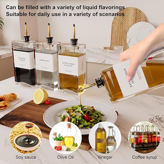 Olive Oil Dispenser for Kitchen, 16.9 oz/ 500 ml Olive Oil Dispenser Bottle - Image 2