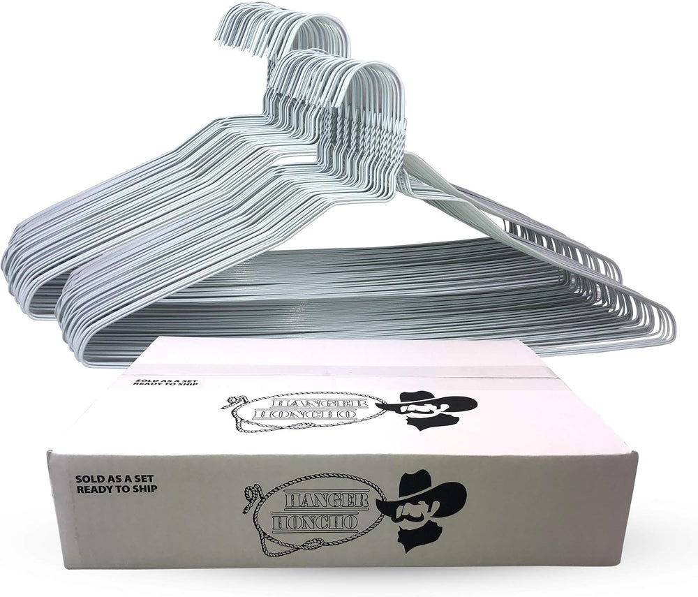 Wire Metal Clothes Hangers 200 Pack for Standard Size Shirts, Pants, Skirts, ...