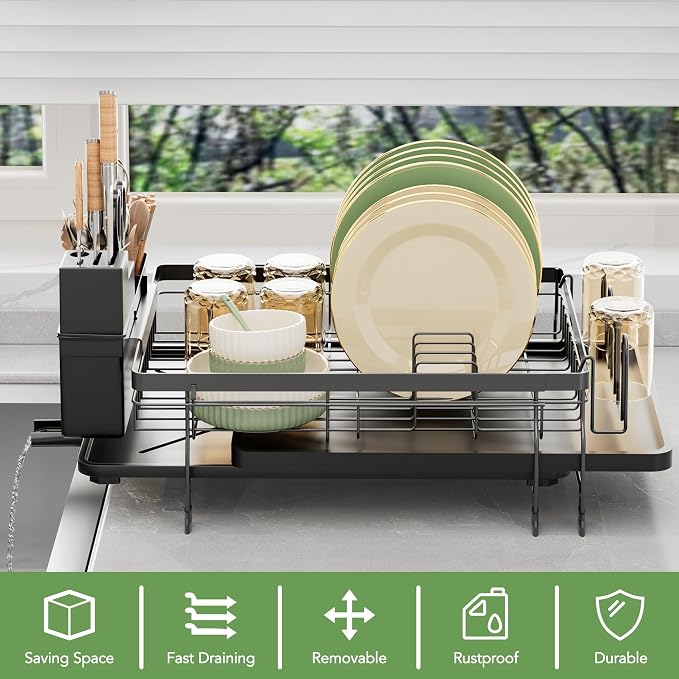 ROTTOGOON Expandable Dish Drying Rack - Image 4