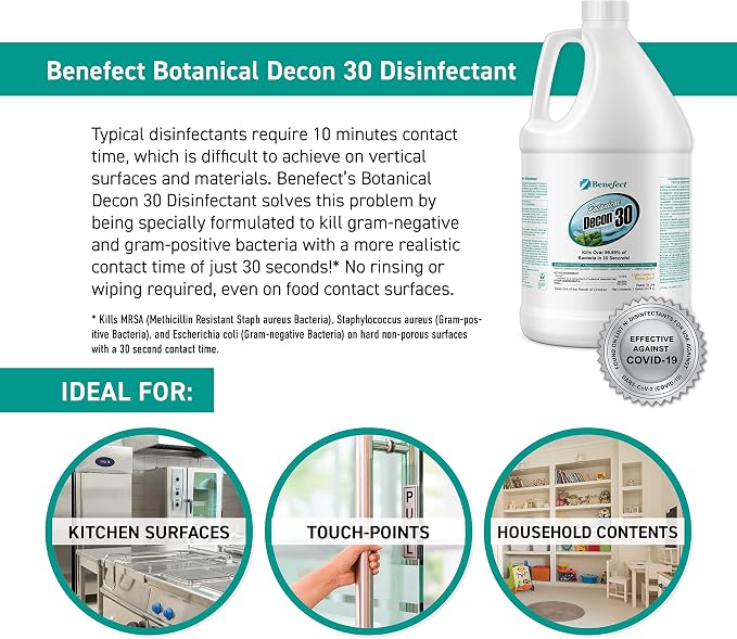 Benefect Botanical Decon 30 Disinfectant Cleaner - Image 3