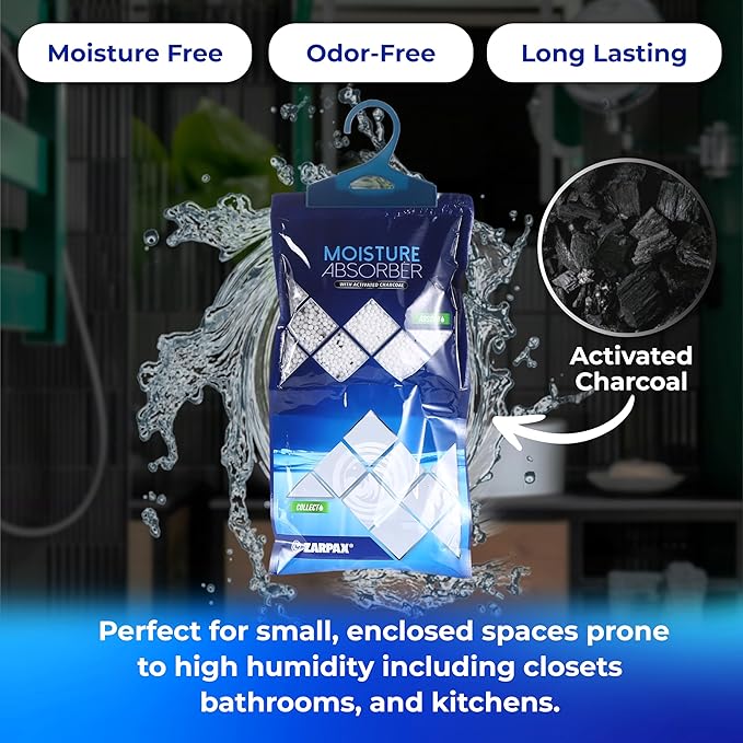 Hanging Moisture Absorber Activated Charcoal 10.6 oz/300g | Moisture Absorbing - Image 5
