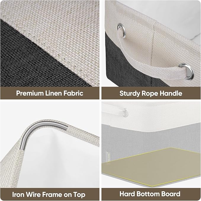 BALEINE 3 Pack Fabric Storage Bins - Image 7