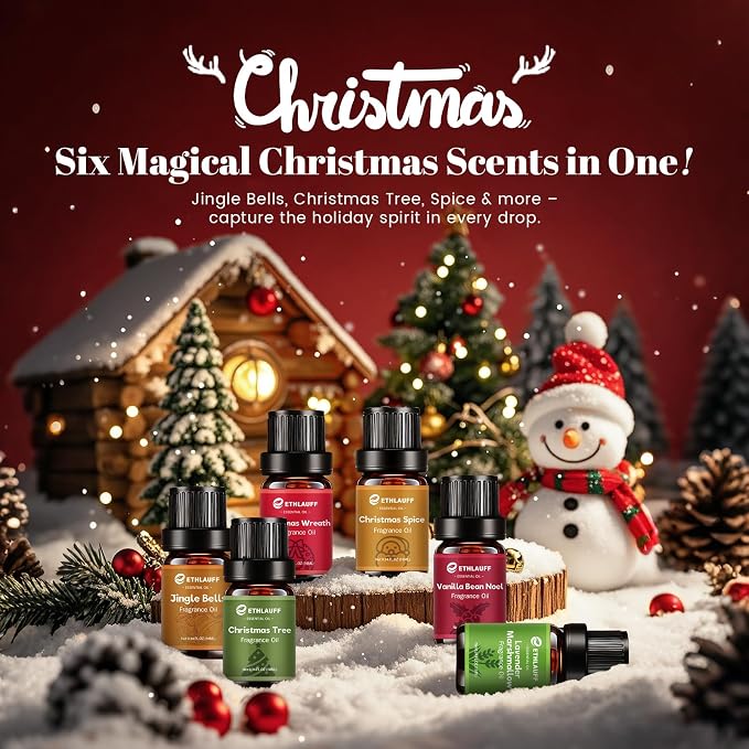 Essential Oils Set, Jingle Bells, Christmas Wreath, Christmas Tree, Christmas - Image 3