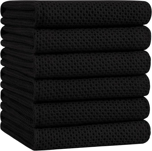 Homaxy 100% Cotton Oversized Waffle Weave Kitchen Dish Towels, Ultra Soft by Homaxy