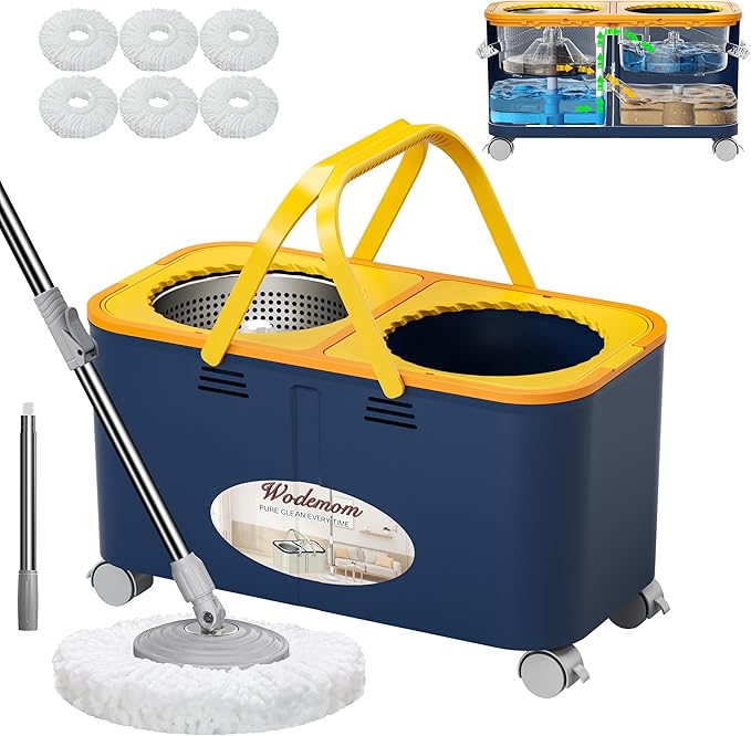 2025 Upgraded Spin Mop and Bucket by Wodemom