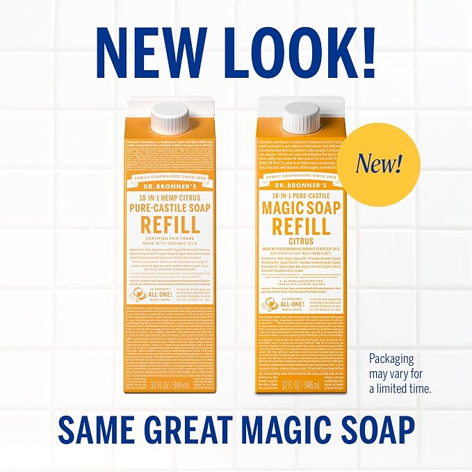 Dr. Bronner's Magic Soap-Pure-Castile Liquid Refill - Image 2